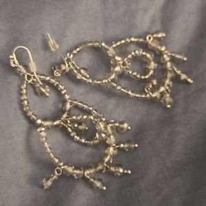 Anthropologie chandelier faceted beaded earrings